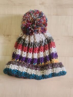 Chunky Knit Colorful Hat